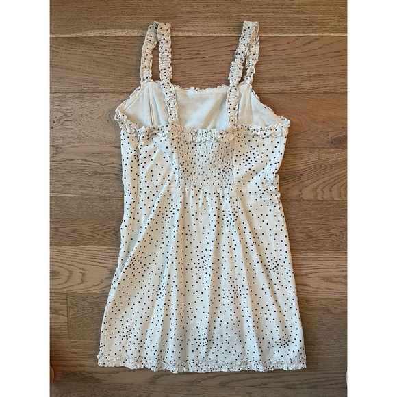 Urban Outfitters Wren Dotted Linen Ruffle Dress - Picture 3 of 5